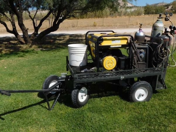 Customizable Dolly | Tempe, Phoenix & Mesa, AZ | Ultimate Cart and Dolly for transporting heavy equipment and industrial sized loads in the trades welding attachment 2